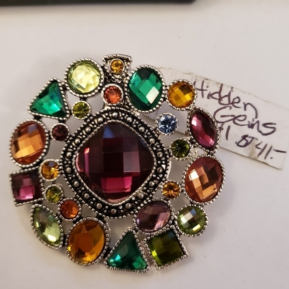 Premier Designs Hidden Gems Pin Brooch Enhancer NWT New Tags - Picture 2 of 5